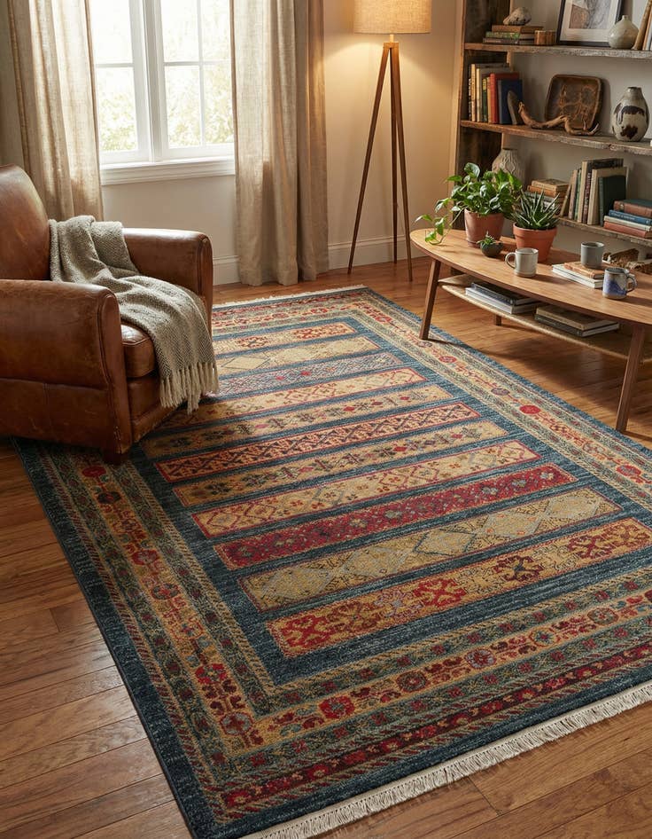 Detail image of 5' x 8' Kashkuli Gabbeh Rug