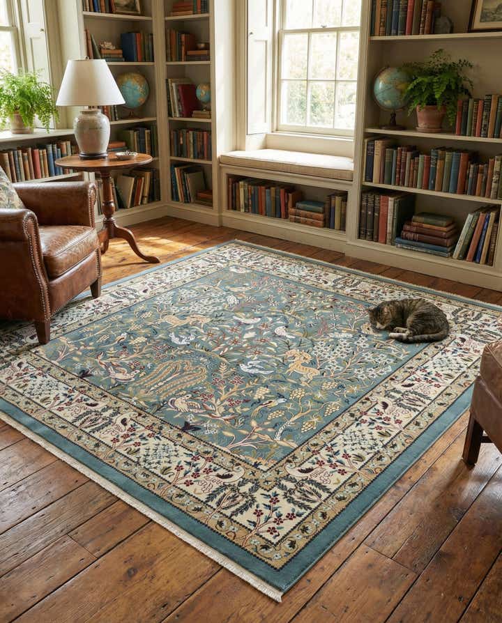 6' x 6' Nain Design Square Rug