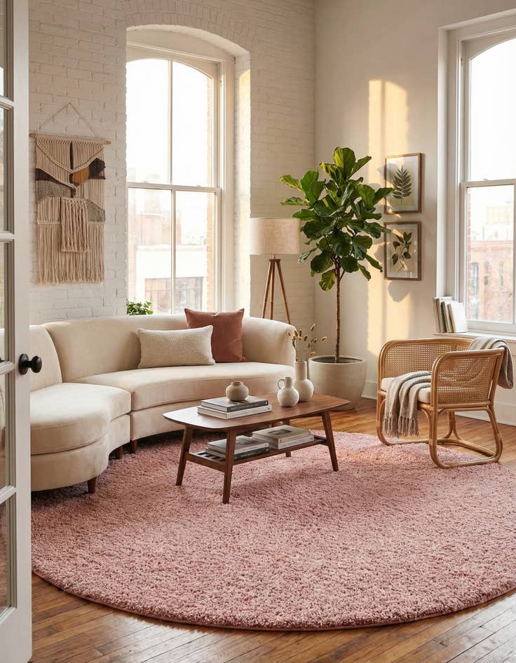 Detail image of 10' x 10' Zermatt Shag Round Rug