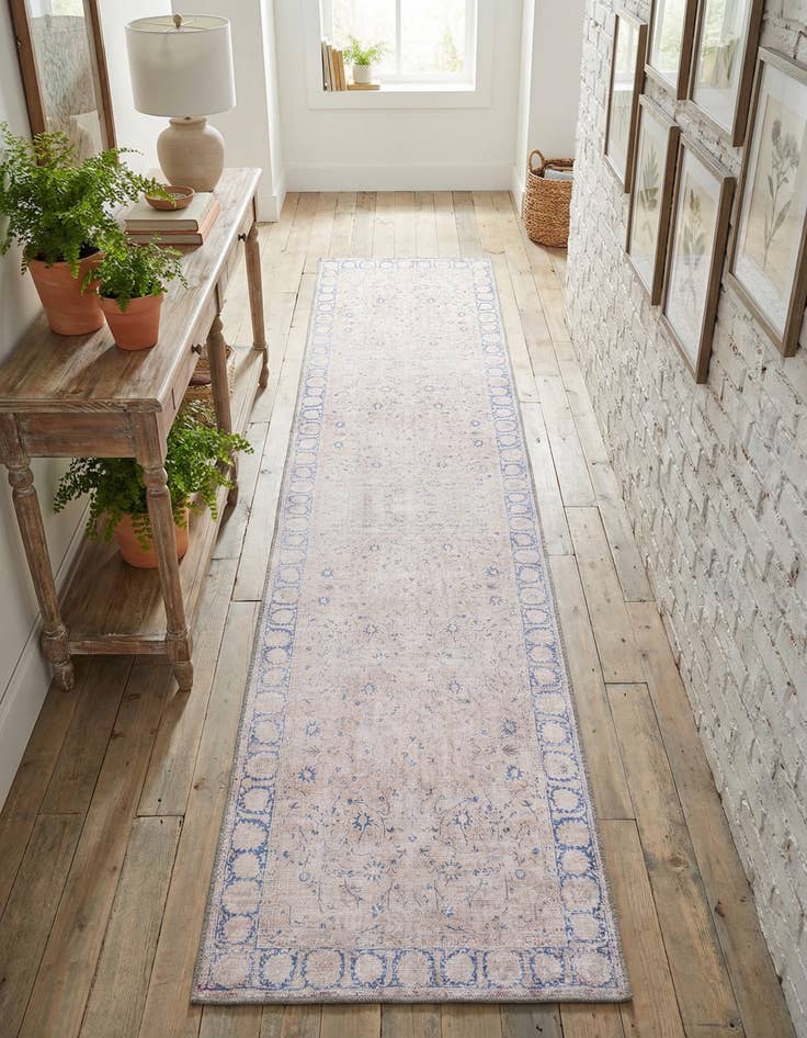 Detail image of 2' 6 x 12' Washable Timeless Runner Rug