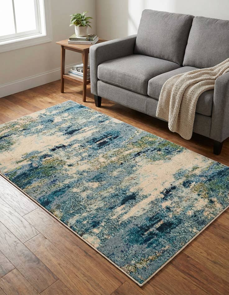 Detail image of 3' 3 x 5' 3 Washable Theia Rug