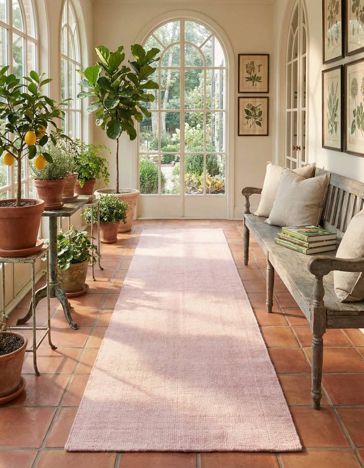 Detail image of 2' 7 x 14' 1  Hand Woven Jill Zarin English Manor Farmhouse Wool Runner Rug