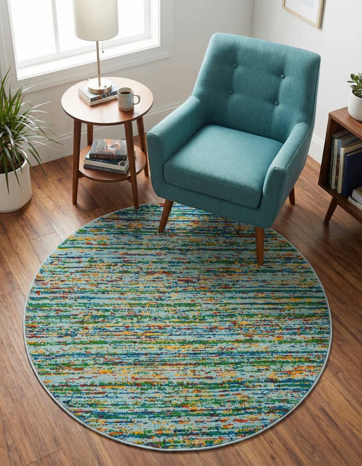 Detail image of 4' x 4' Calypso Round Rug