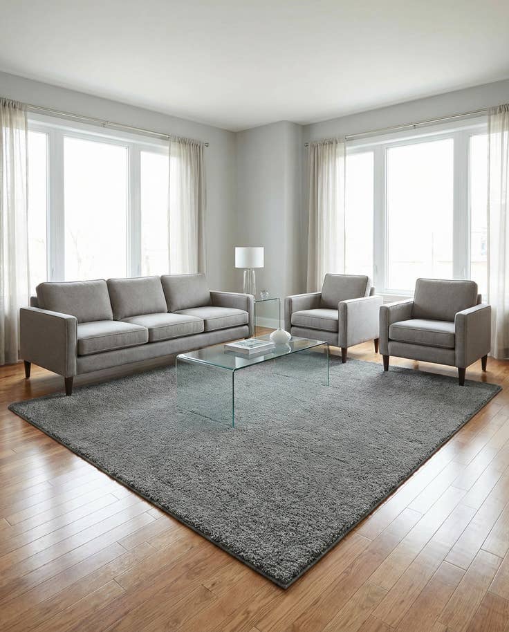 Detail image of 8' x 8' Solid Frieze Square Rug