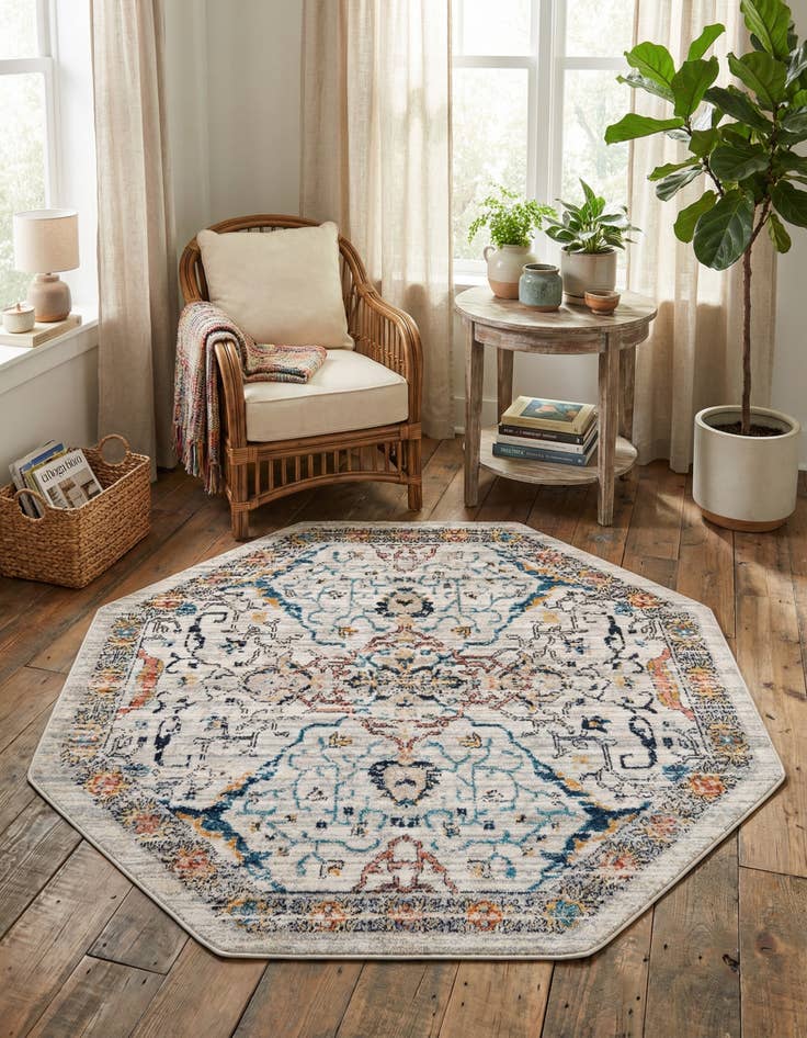 Detail image of 5' x 5' Lola Octagon Rug