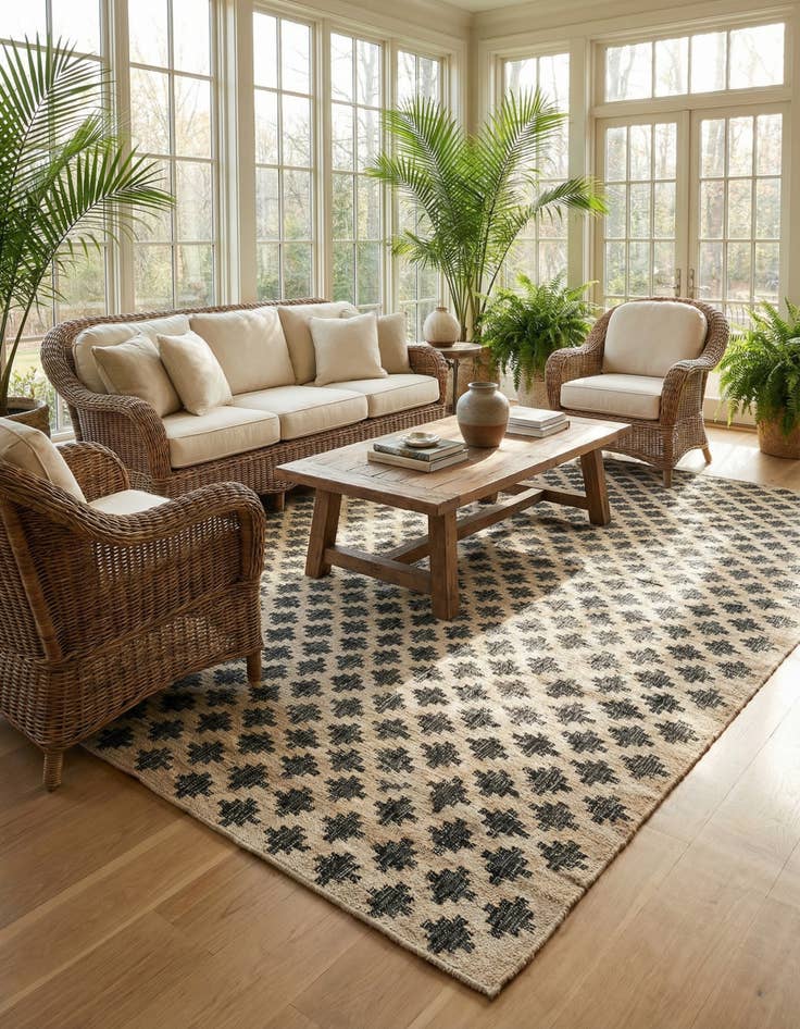 Detail image of 9' x 12'  Hand Woven Kala Handwoven Jute Rug