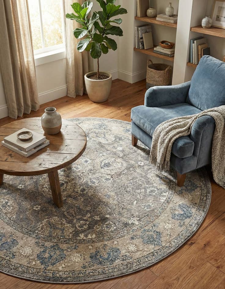 Detail image of 5' x 5' Vienna Round Rug