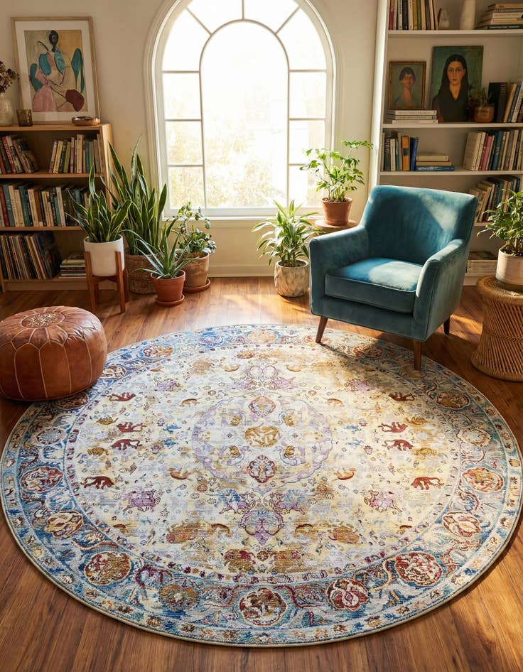 Detail image of 8' x 8' Alexis Round Rug