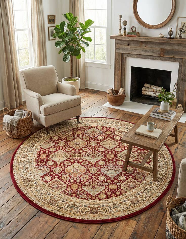 Detail image of 7' 10 x 7' 10 Aditi Round Rug