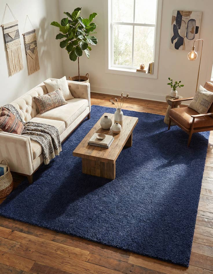 Detail image of 9' x 12' Solid Frieze Rug