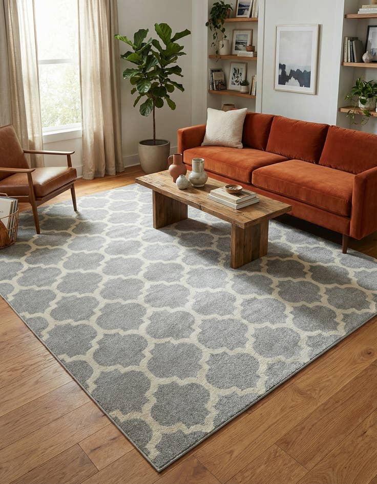 Detail image of 7' 10 x 10' Lattice Rug