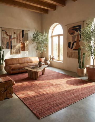 6' 9 x 9' 9 Hand Woven Kilim Modern Wool Rug