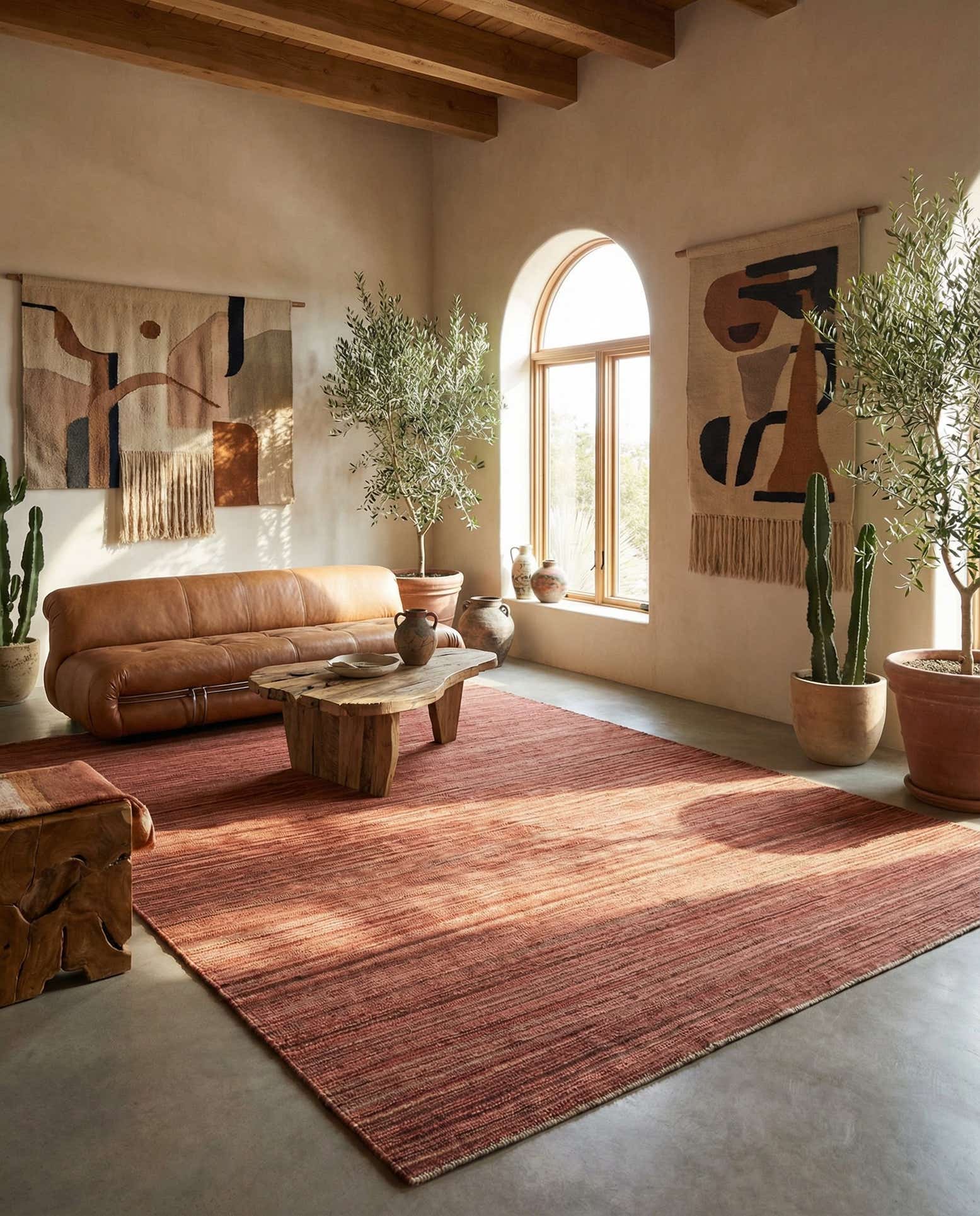 6' 9 x 9' 9 Hand Woven Kilim Modern Wool Rug