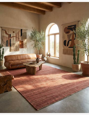 6' 9 x 9' 9 Hand Woven Kilim Modern Wool Rug