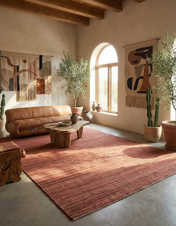 6' 9 x 9' 9 Hand Woven Kilim Modern Wool Rug