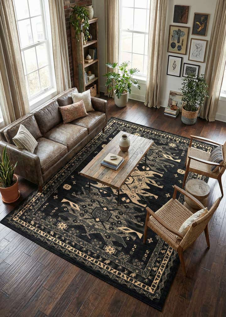 9' x 12' Heris Rug