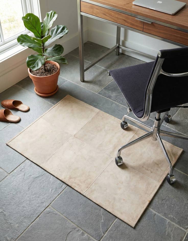 Detail image of 2' x 3' Cowhide Leather Rug