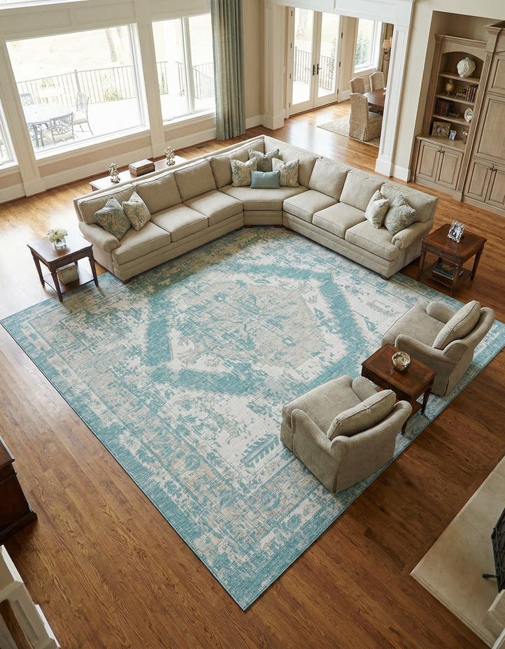 13' x 13' Easy-Clean Traditional Indoor / Ou...