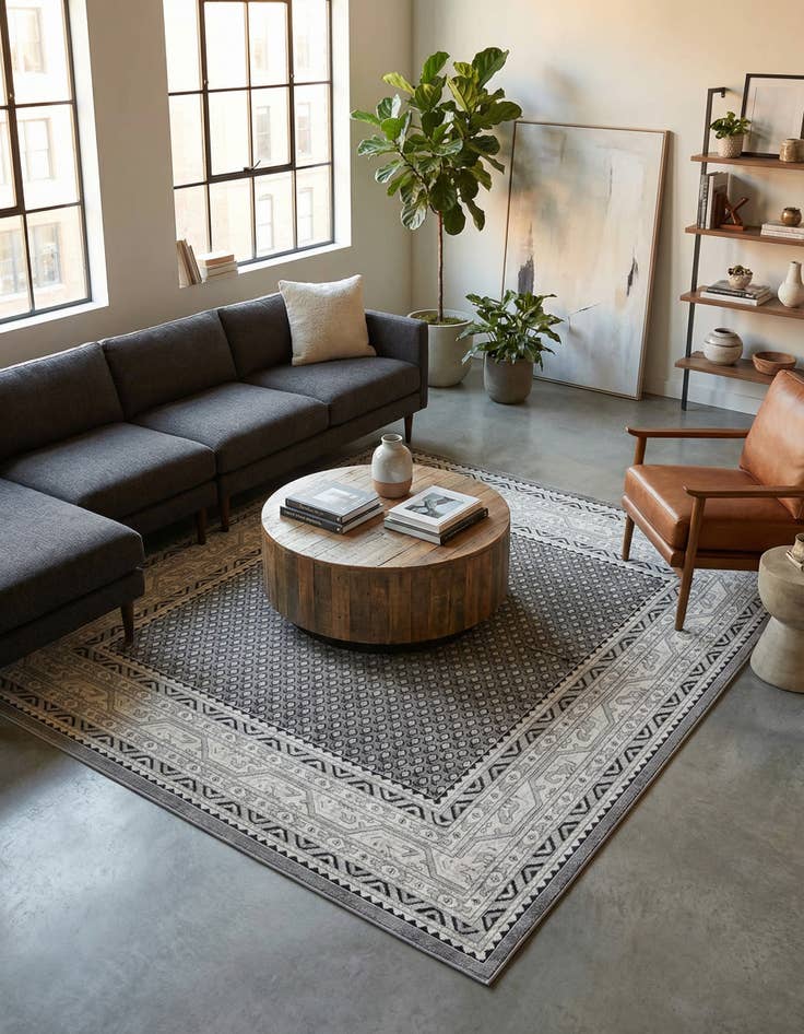 Detail image of 7' 10 x 7' 10 Tribeca Square Rug