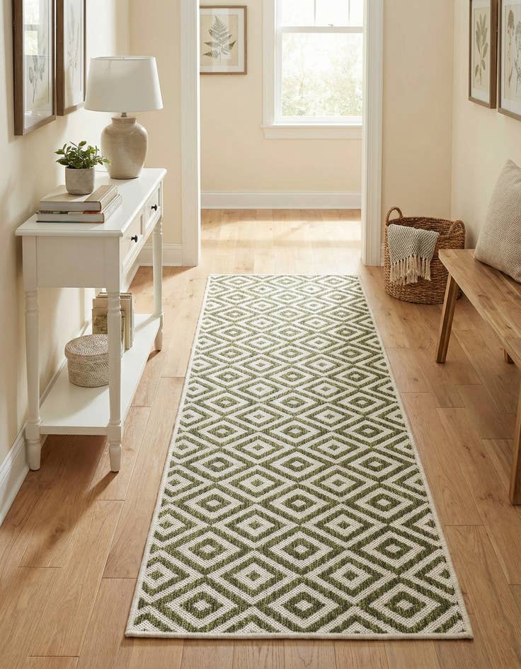 Detail image of 2' x 6' Washable Jill Zarin Costa Rica Indoor / Outdoor Runner Rug