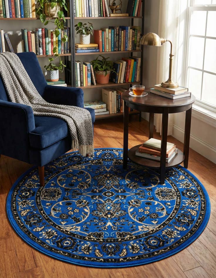 Detail image of 4' x 4' Yasmin Round Rug