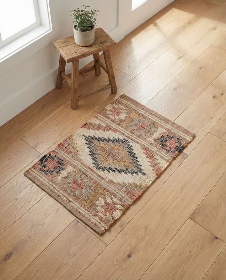 2' x 3' 1 Hand Woven Kilim Jute Rug