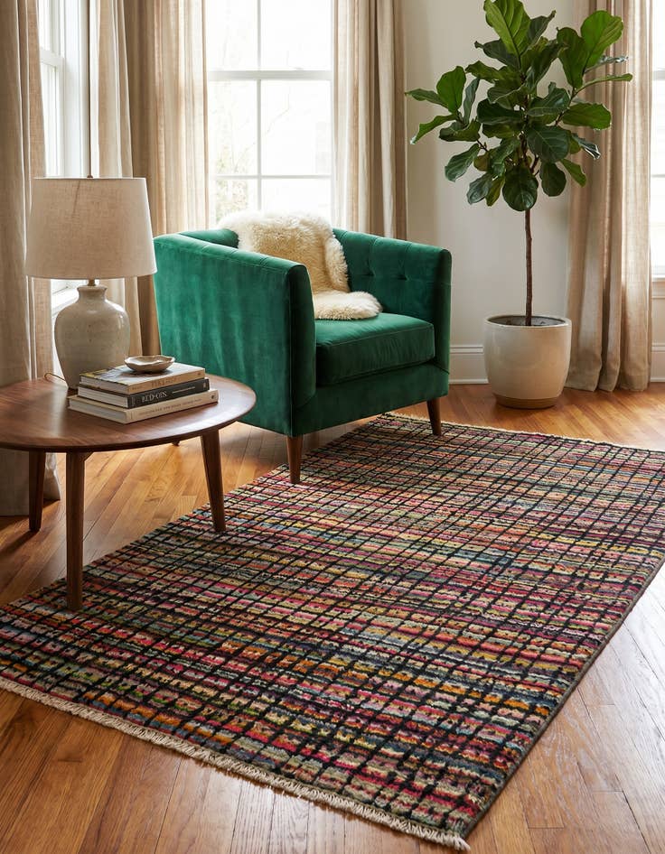 Detail image of 3' x 5' 2 Hand Knotted Modern Ziegler Rug