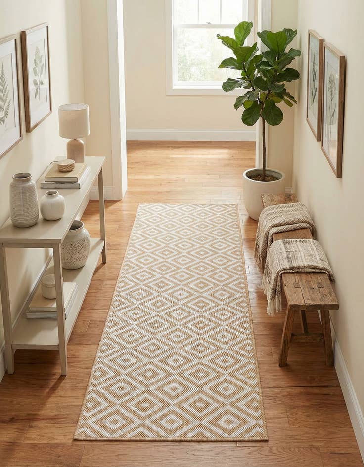 Detail image of 2' x 6' Washable Jill Zarin Costa Rica Indoor / Outdoor Runner Rug