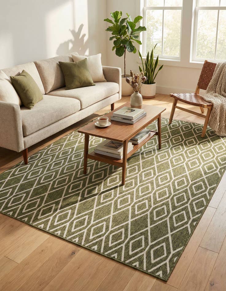 Detail image of 7' 10 x 10' Washable Jill Zarin Turks and Caicos Indoor / Outdoor Rug