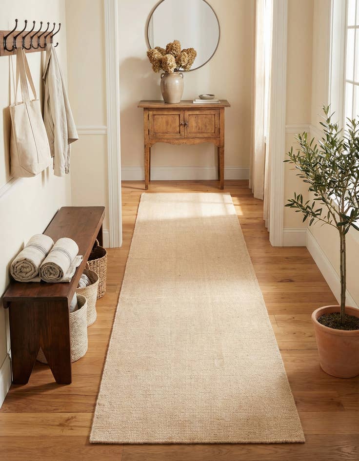 Detail image of 2' 7 x 10'  Hand Woven Jill Zarin English Manor Wool Runner Rug