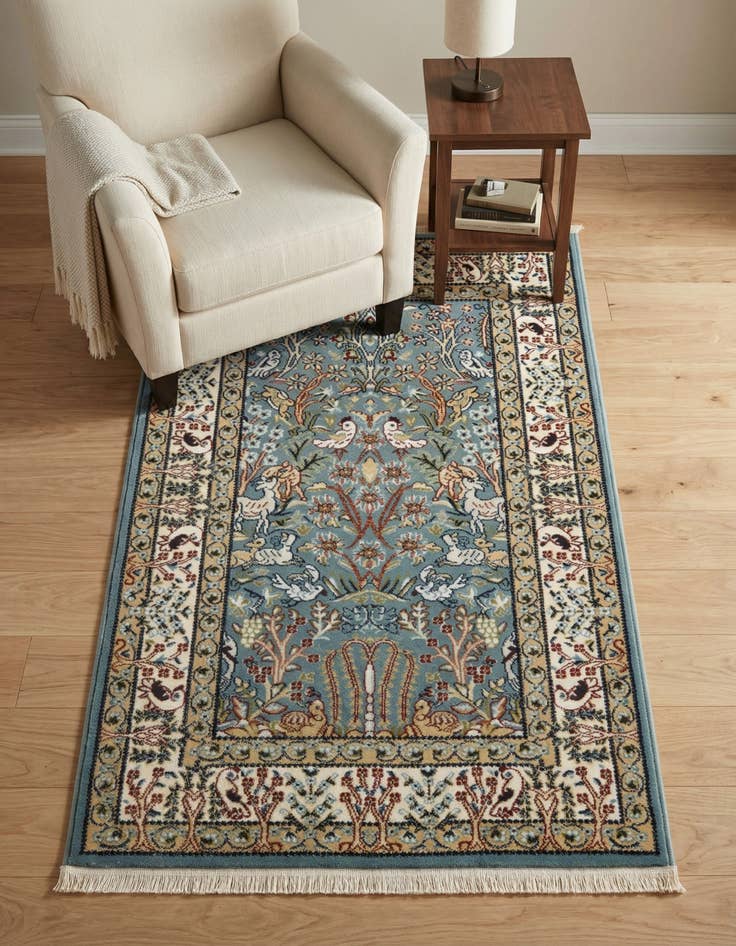 Detail image of  2' 7 x 4' Nain Design Rug