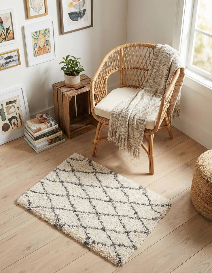 Detail image of 2' 2 x 3' Marrakesh Shag Rug