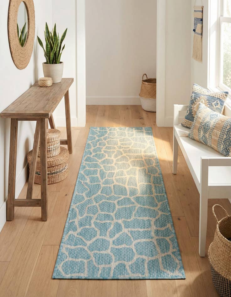 Detail image of 2' x 6' Washable Safari Indoor / Outdoor Runner Rug