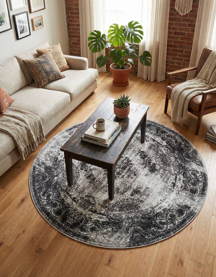 Detail image of 5' 3 x 5' 3 Aarhus Round Rug