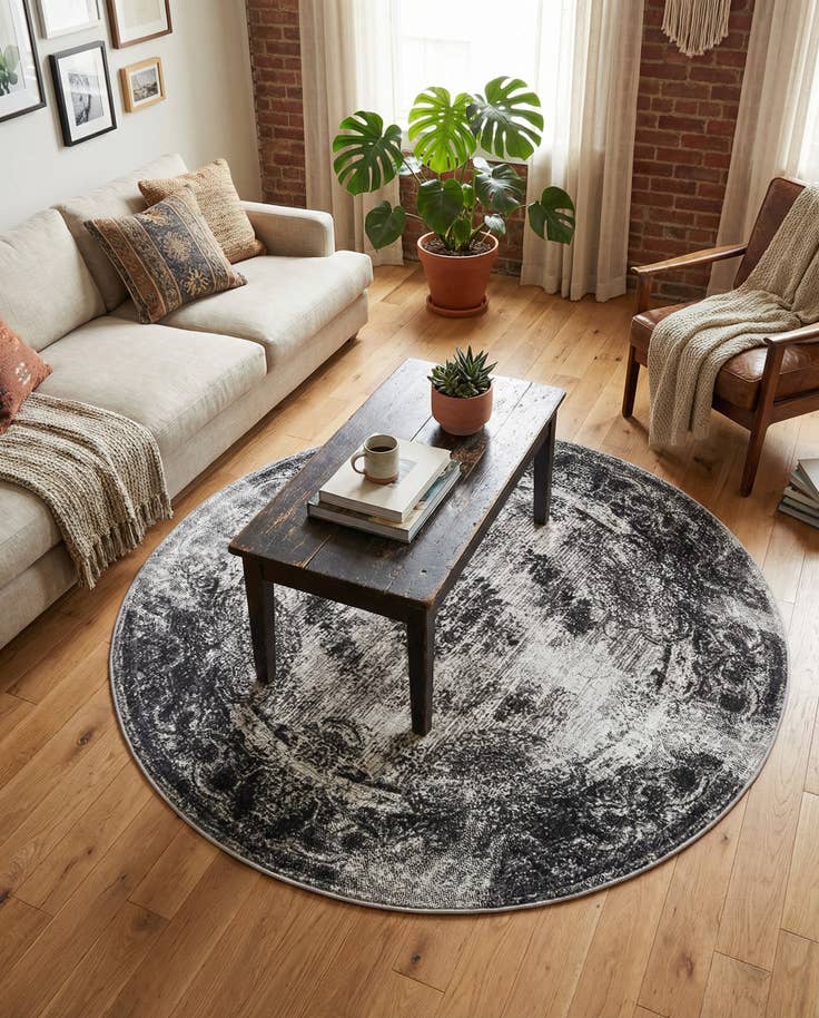 Detail image of 5' 3 x 5' 3 Aarhus Round Rug