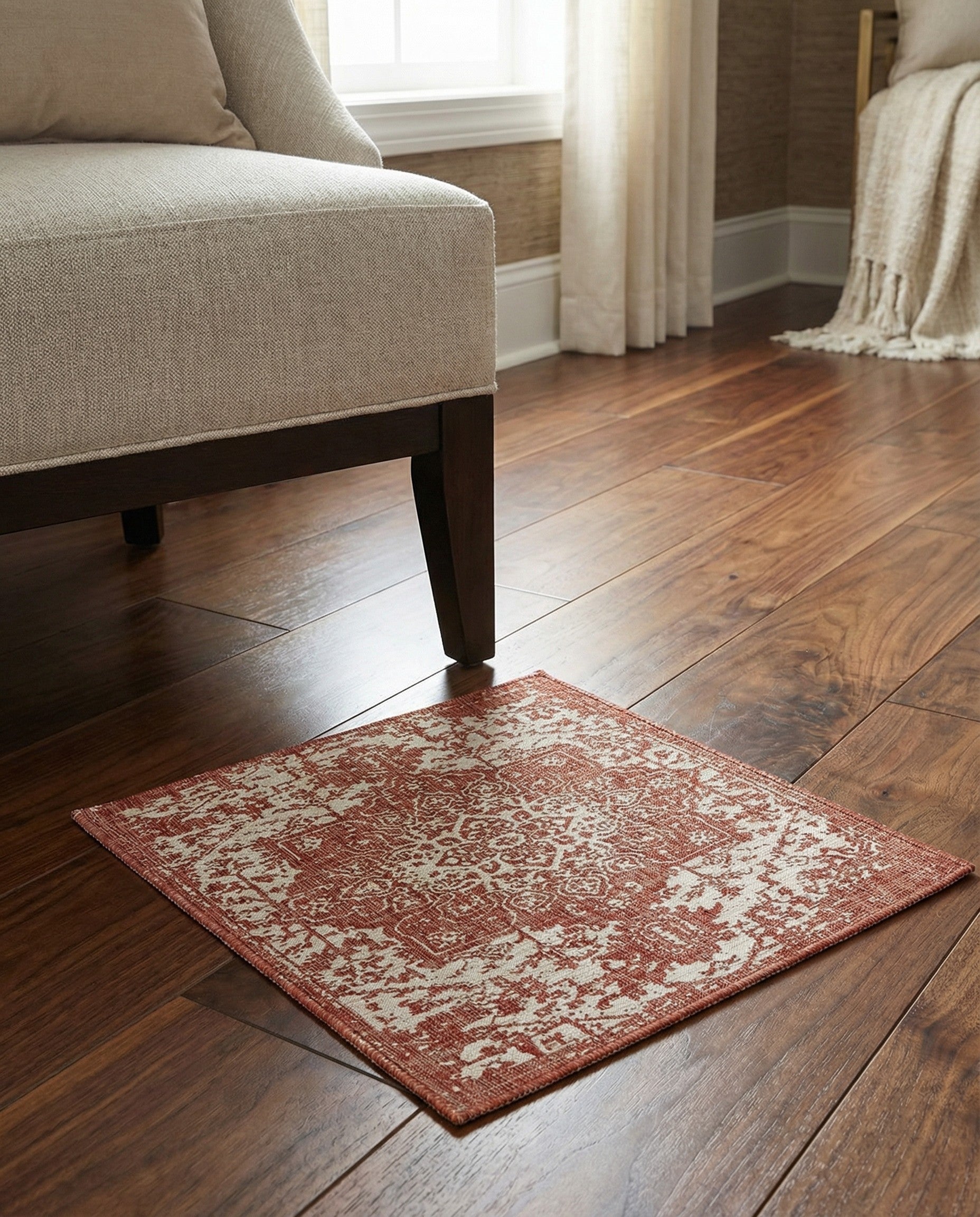 1' 4 x 1' 4 Easy-Clean Jill Zarin Dubai Indoor / Outdoor Sample Rug
