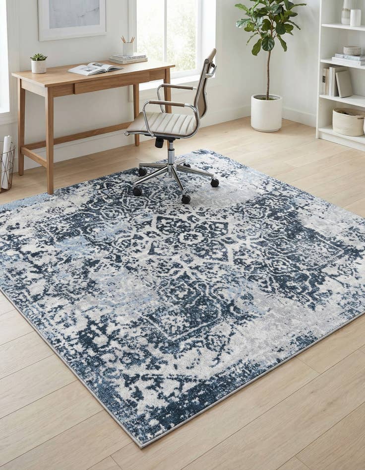 Detail image of 5' 3 x 5' 3 Kamala Washable Square Rug