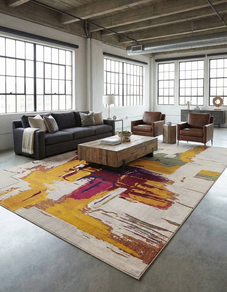 Detail image of 10' 6 x 16' 5  Washable Casablanca Rug