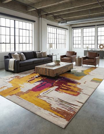 Beige Washable Hyacinth Rug