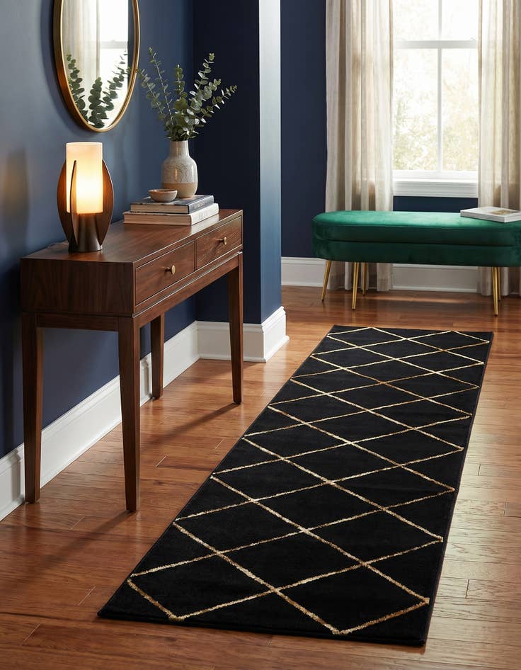 Detail image of 2' x 8' Vogue Geo Runner Rug