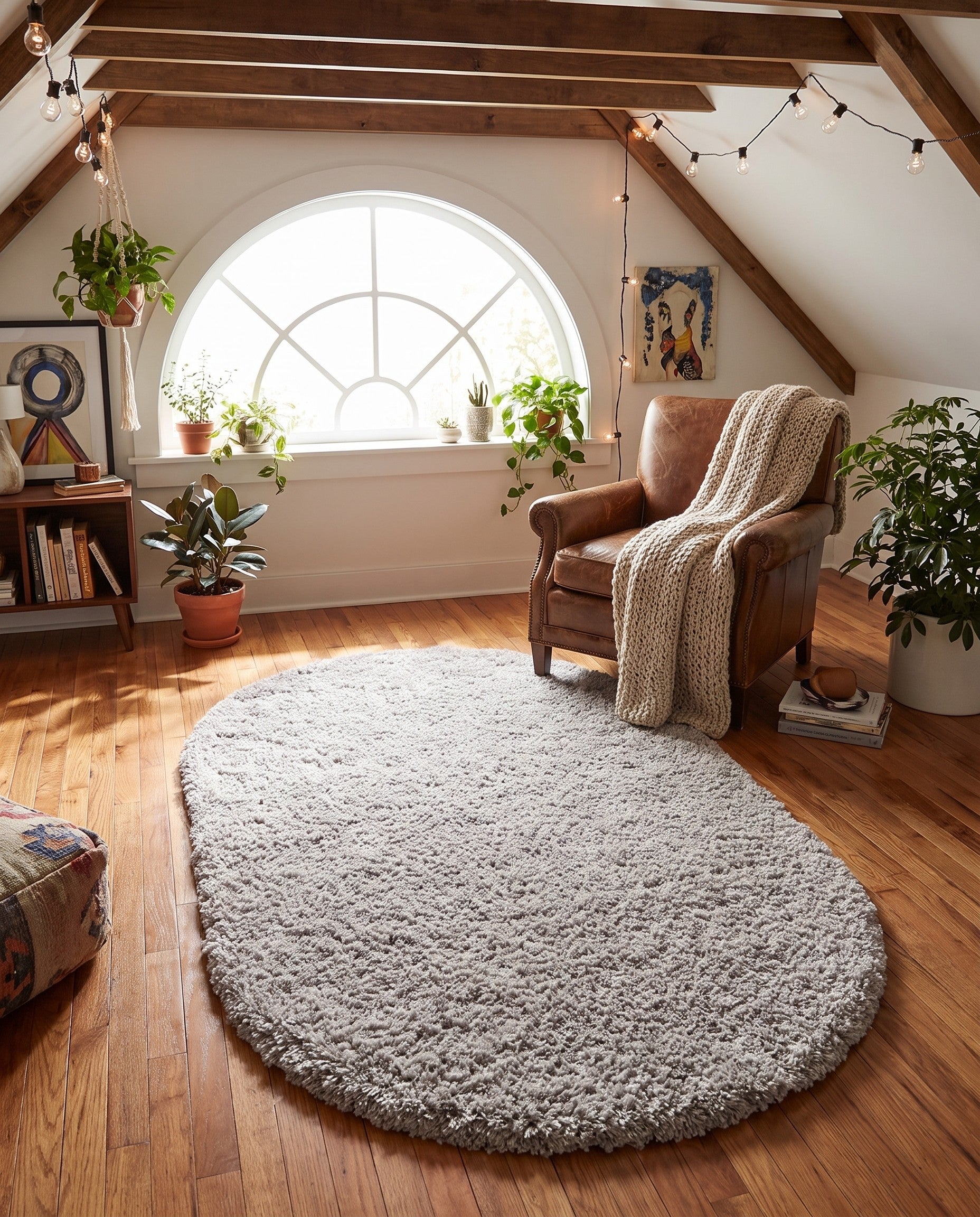 4' x 6' Infinity Shag Oval Rug