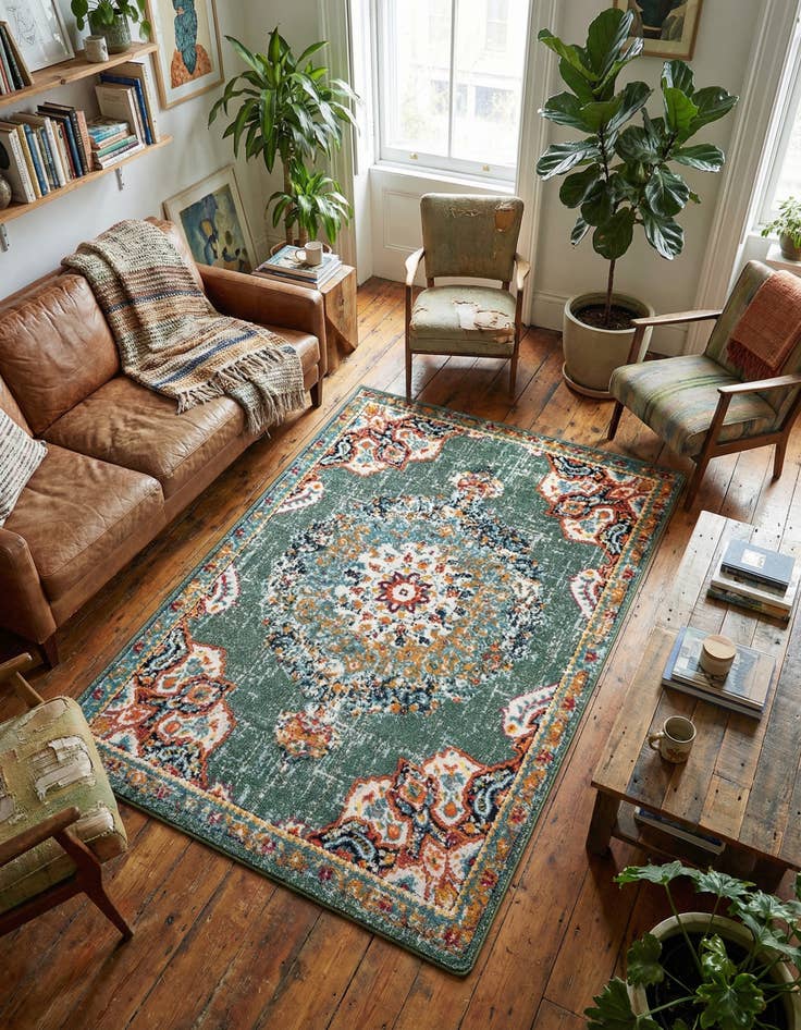 Detail image of 5' 3 x 7' Carrington Rug