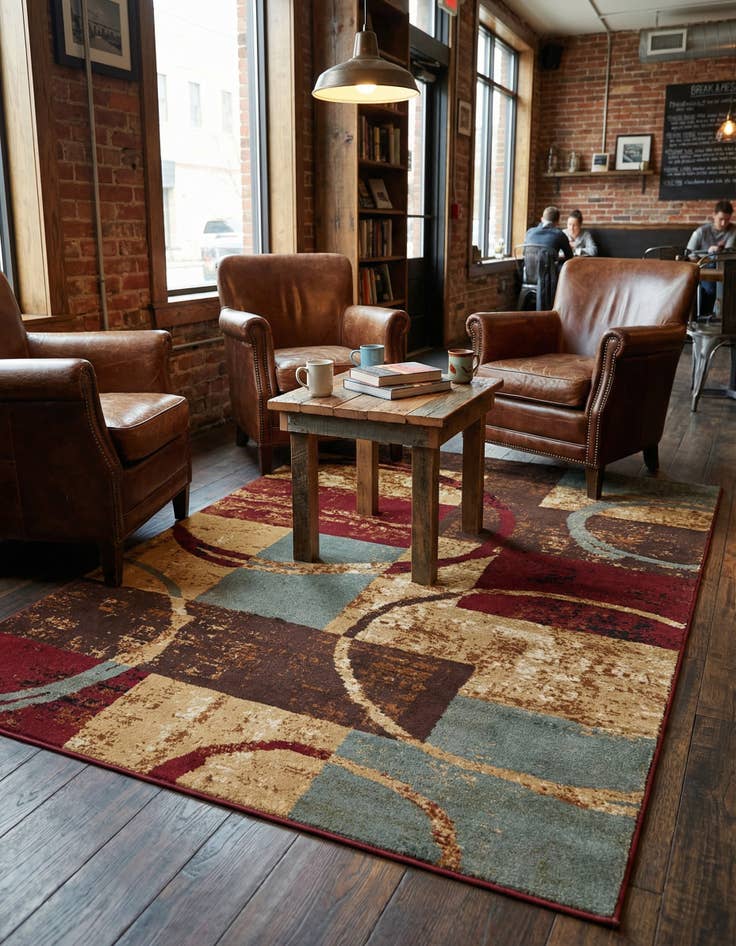 Detail image of 5' 3 x 7' Cafe Rug