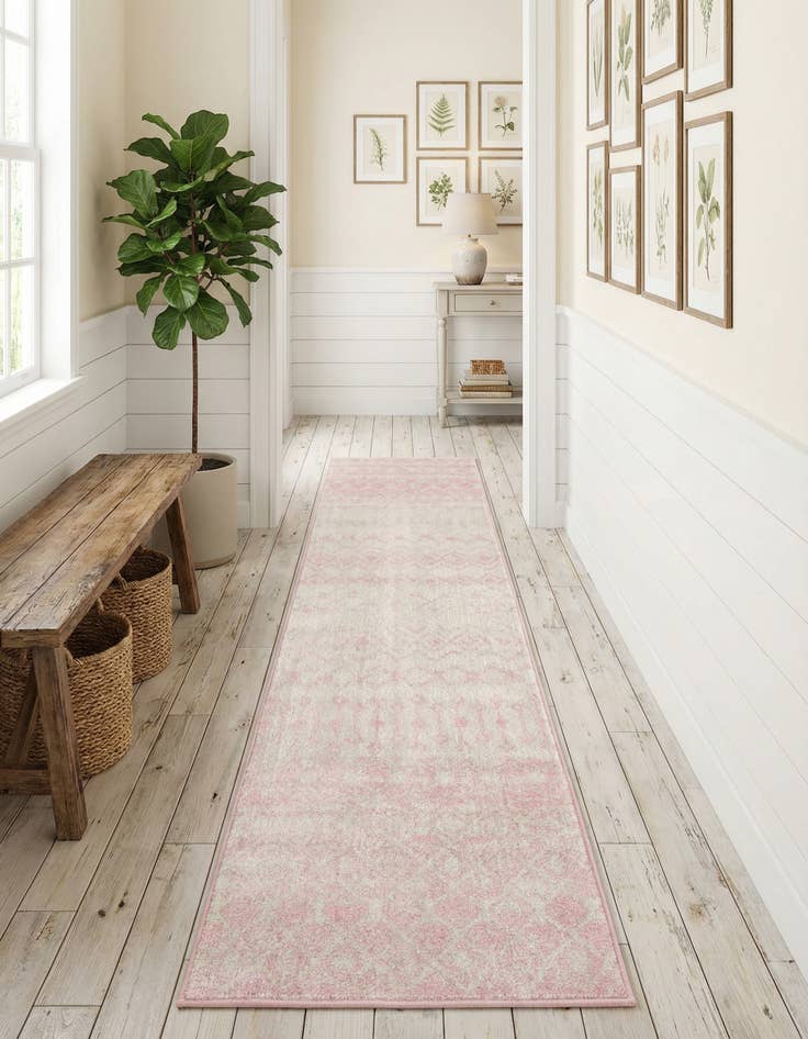 Detail image of 2' x 8' Moroccan Trellis Runner Rug