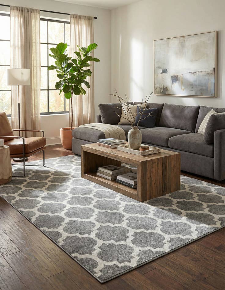 Detail image of 7' 10 x 10' Lattice Rug