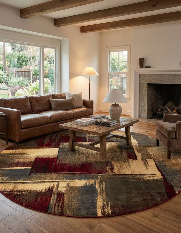 Detail image of 10' x 10' Coffee Shop Round Rug