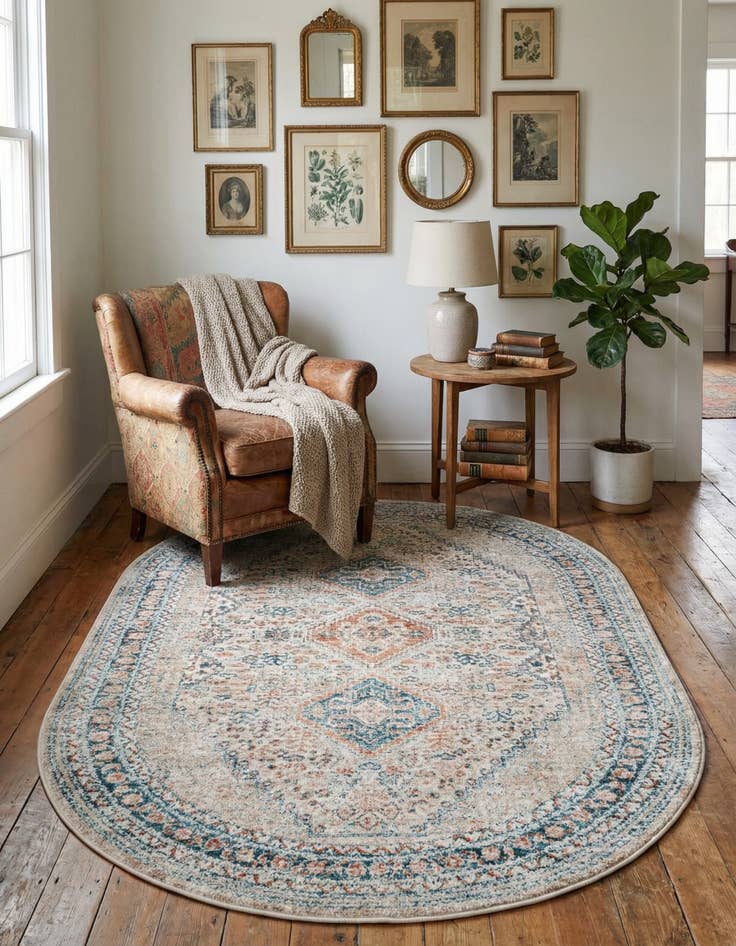 Detail image of 4' x 6' Newport Oval Rug