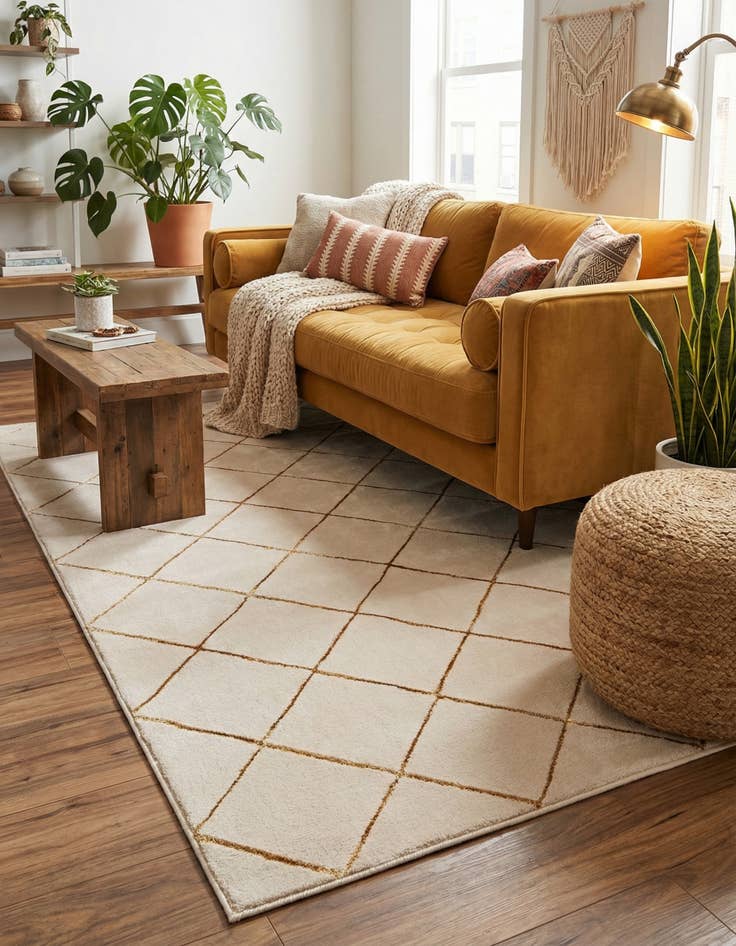 Detail image of 4' x 6' Vogue Geo Rug