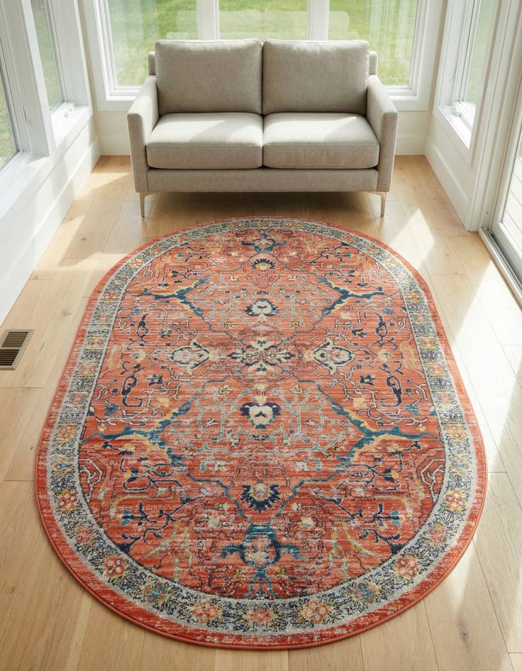 Detail image of 5' 3 x 8' Lola Oval Rug