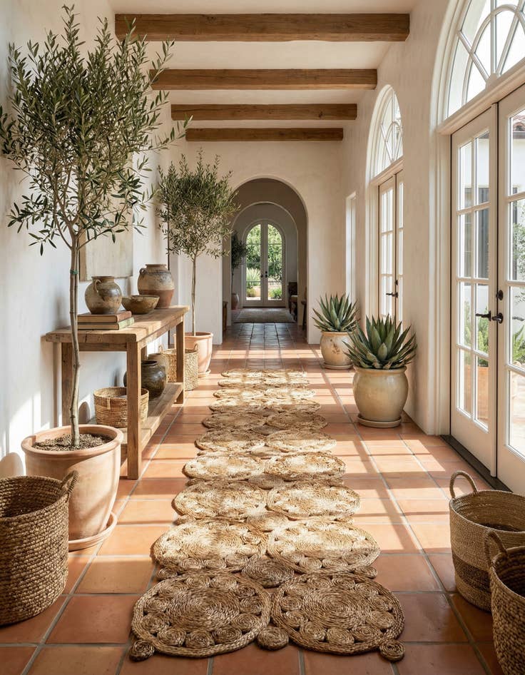 Detail image of 2' 7 x 12' Braided Jute Runner Rug